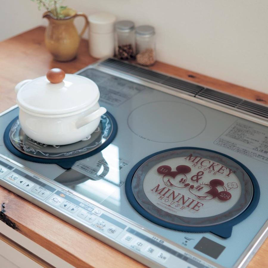 Ihコンロマット ディズニー ミッキー ミニー かわいい Ih 焼け焦げ防止 カバー マット プレート 同柄 2