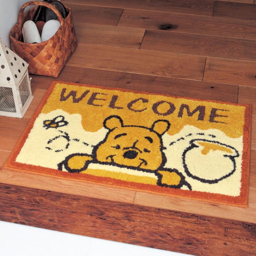 ディズニー マット 洗える玄関マット くまのプーさん 約60 90 ベルメゾン ベルメゾン 店 ディズニー 通販