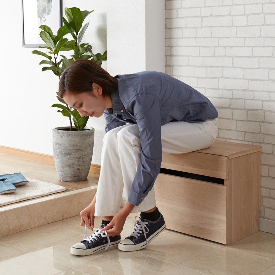 玄関踏み台 玄関収納便利グッズ ミニデスクにもなる玄関収納ベンチボックス ベルメゾン Paypayモール店 通販 Paypayモール