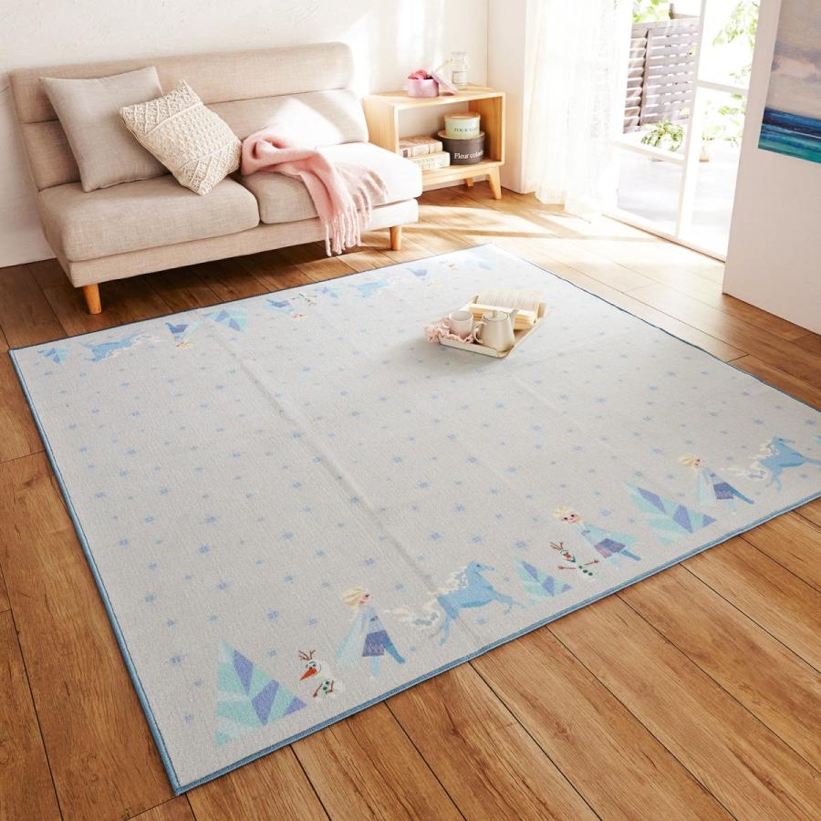 約190 240 ベルメゾン ディズニー エルサ 店 通販 ベルメゾン プリントラグ アナと雪の女王２ ディズニー Paypayモール店