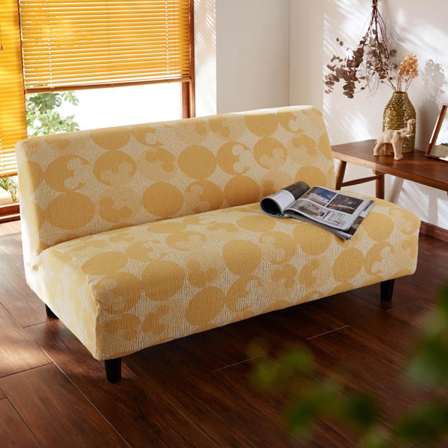 国産格安 ディズニー Paypayモール店 通販 Paypayモール サークル柄の綿混のびのびフィットソファーカバー 日本製 ミッキーモチーフ チャコール 2人掛け用 肘掛けなし ベルメゾン 人気が高 Fredericjaunault Com