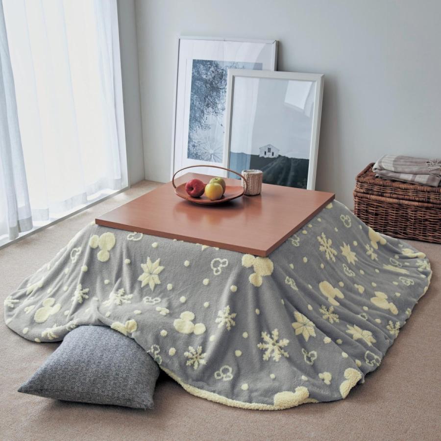 ディズニー ジャカードボアのこたつ布団カバー ミッキーモチーフ グレー 省スペース長方形 ベルメゾン Paypayモール店 通販 Paypayモール