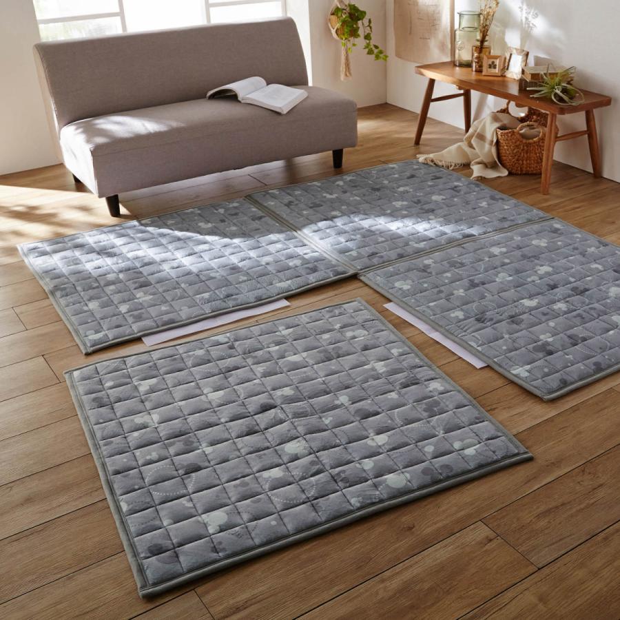 マット ジョイントマット ディズニー マイクロファイバー 撥水 ジョイント ミッキーモチーフ ピンク ベルメゾン Paypayモール店 通販 Paypayモール