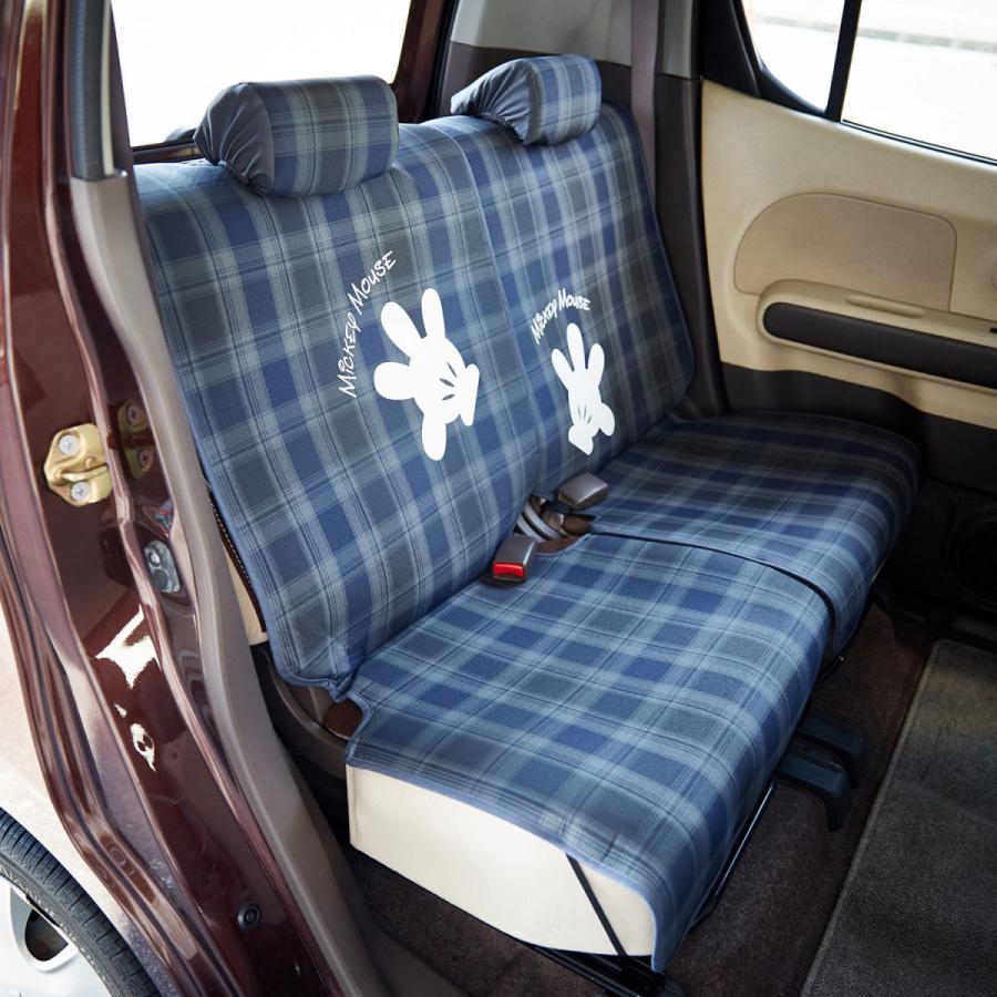 ディズニー チェックの軽自動車用カーシートカバー 選べるキャラクター ミッキーマウス フロント用2枚 リア用2枚 F401 001 ベルメゾン Yahoo ショッピング店 通販 Yahoo ショッピング