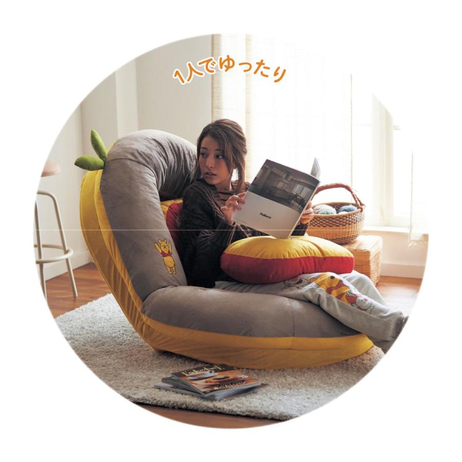 ギフ 包装 ディズニー ３ｗａｙでくつろげる クッション付きふかふかビッグ座椅子 くまのプーさん Babylonrooftop Com Au