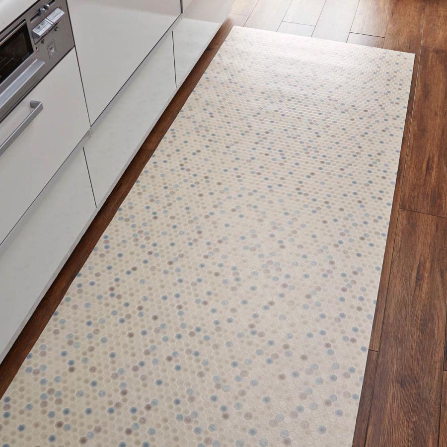 拭ける撥水ｄｉｙフリーカットシート 日本製 タイル ブルー 約90 300 ベルメゾン Paypayモール店 通販 Paypayモール