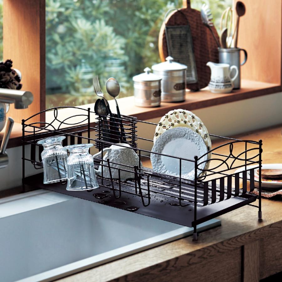 水を流す 流さないを選べるアイアンの水切りかご L ベルメゾン Paypayモール店 通販 Paypayモール