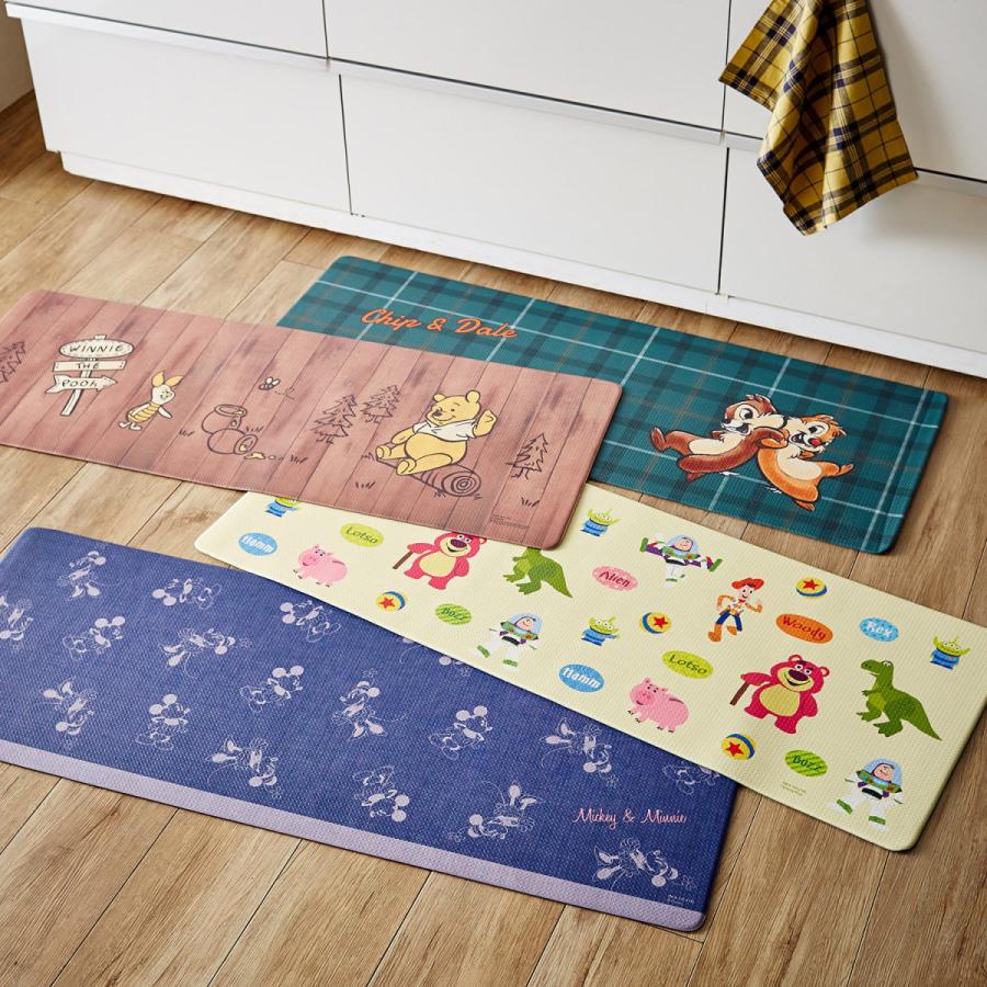 ディズニー 拭ける素材のふかふかキッチンマット 選べるキャラクター チップ デール 約45 240cm ベルメゾン Paypayモール店 通販 Paypayモール