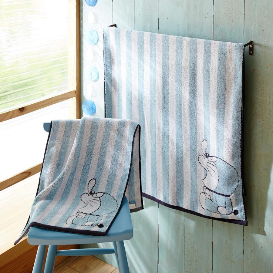 ５つ星クオリティ 柔らかさが長持ちするタオル ドラえもん スリープ ストライプ フェイスタオル ベルメゾン Paypayモール店 通販 Paypayモール