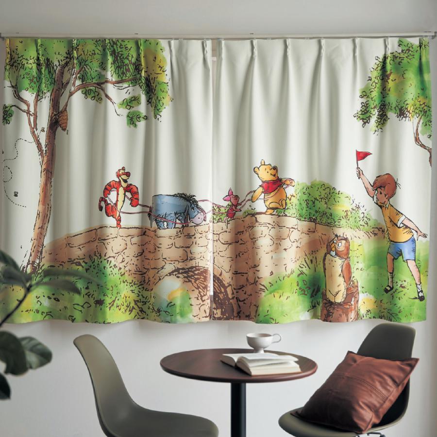 ディズニー 一枚絵のような遮光カーテン くまのプーさん 約100 210 2枚 ベルメゾン Paypayモール店 通販 Paypayモール
