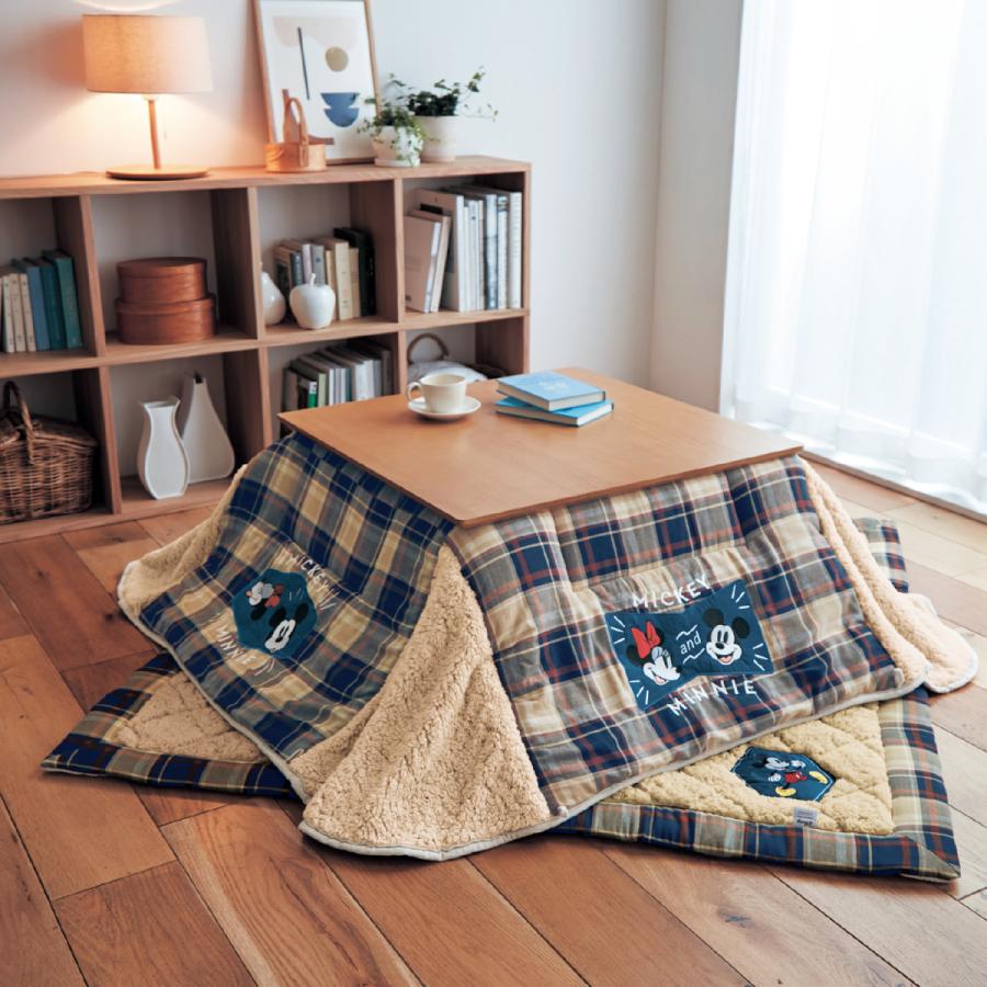 サイズ ディズニー Paypayモール店 通販 Paypayモール 先染めチェックのこたつ布団 ミッキー