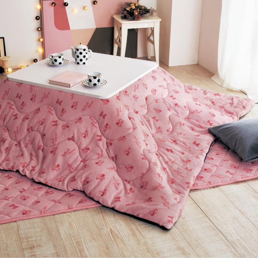 ディズニー マイクロファイバーのリバーシブルこたつ布団 ミニーマウス 正方形 ベルメゾン Paypayモール店 通販 Paypayモール