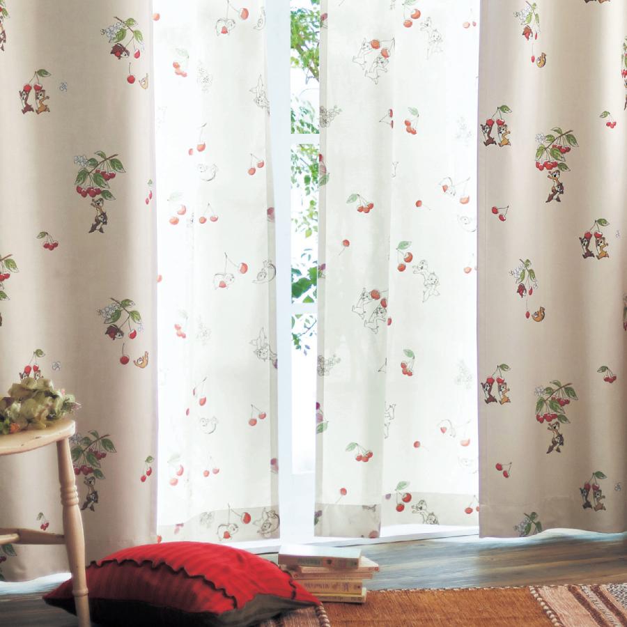 ディズニー ｕｖカット 遮像 遮熱レースカーテン チップ デール 約100 190 2枚 約100 198 2枚 ベルメゾン Paypayモール店 通販 Paypayモール