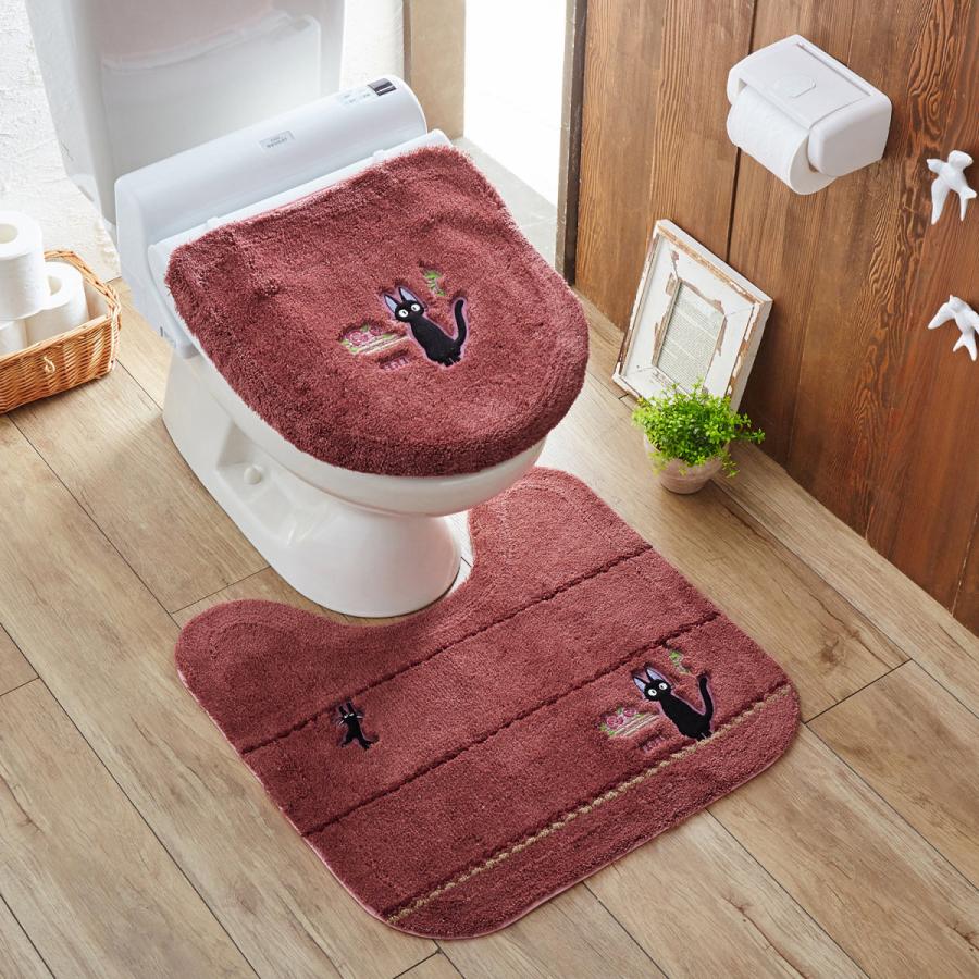 アップリケが可愛いトイレマット フタカバー 単品 セット 魔女の宅急便 標準マット フタカバーなし ベルメゾン Paypayモール店 通販 Paypayモール