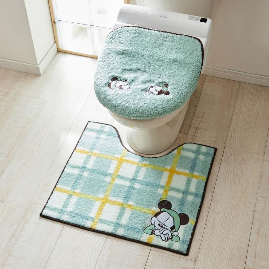 トイレマット ディズニー マット 単品 トイレマットのみ ミッキー ミニー チェック柄 標準マット フタカバーなし G 001 ベルメゾン Yahoo ショッピング店 通販 Yahoo ショッピング
