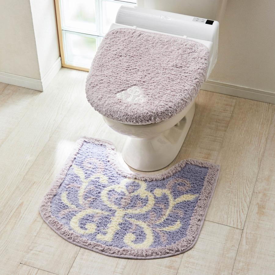 受賞店舗 トイレマットセット フタ マット カバー セット ミニラボ 日本製 ブルー ピンク系 標準マット 温水 新フタセット ロングマット O Riosmauricio Com