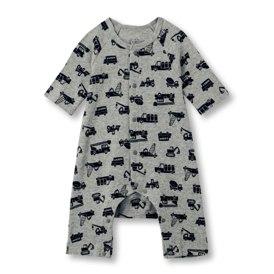 年末年始大決算 なめらかスムース七分袖前開きカエルロンパース オフホワイト花 60 70 801 3円 Aynaelda Com