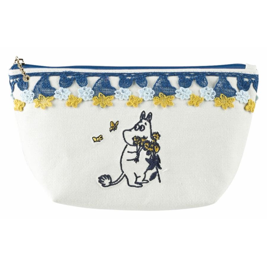 モチーフレースがかわいい綿素材を使ったポーチ ムーミン ムーミン ポーチ G 002 ベルメゾン Yahoo ショッピング店 通販 Yahoo ショッピング