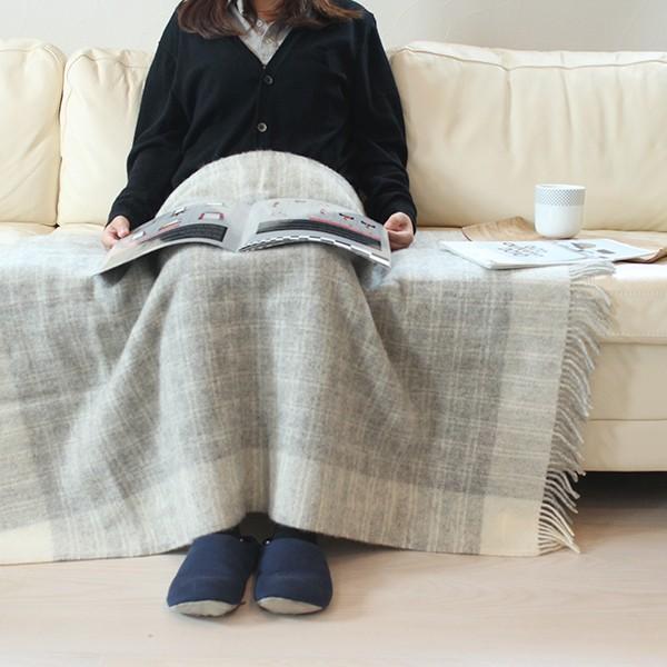 北欧雑貨 ブランケット ひざ掛け シルケボー ホーンホルム シャディグレー 00-1021-0150 旧ティンダーボックス100350 ウール100％ 85 x130cm  オシャレ |  | 01