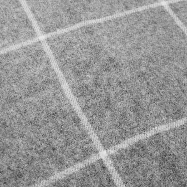 北欧雑貨 ブランケット ひざ掛け Silkeborg Uldspinderi マンデ ノルディックグレー 00-1133-0155 旧ウィンドウペーン100355  ウール100％ 85 x130cm オシャレ |  | 01