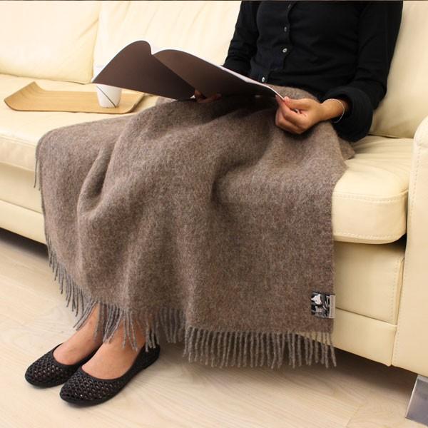 北欧雑貨 ブランケット ひざ掛け シルケボー  ファーン ぺブルベージュ 00-1037-0185 旧ダイヤモンドブラウン100385 ウール100％ 85x130cm オシャレ |  | 02