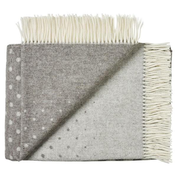 北欧雑貨 ブランケット ひざ掛け シルケボー ヘルシンキ グレー 00-1103-1075 旧スノーフレーク1243075 ウール100％ 85 x130cm | 