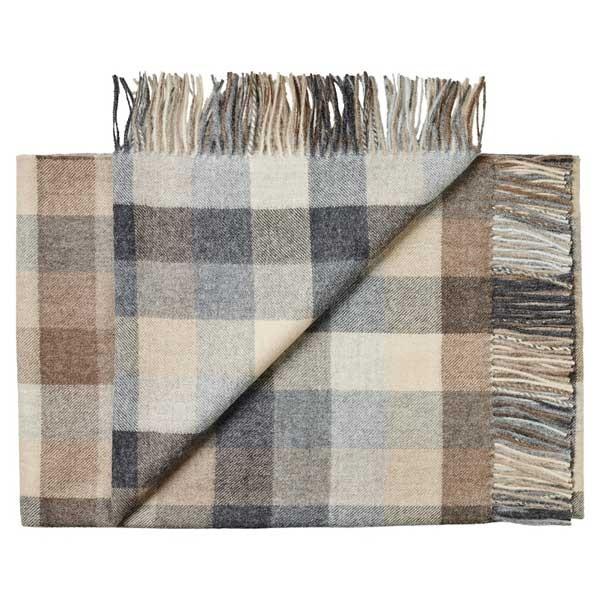 希少 ひざ掛け ベイビーアルパカ ブランケット シルケボー リオ グレー 00 1107 5236 旧ブラウンチェック 12 85 130cm 北欧雑貨 年最新海外 Www Thedailyspud Com