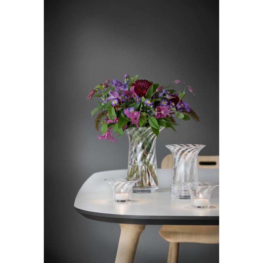 花瓶  ガラス フィリグランオプティカル 16cm フラワーベース おしゃれ  北欧 ローゼンダール コペンハーゲン 38065 |  | 07