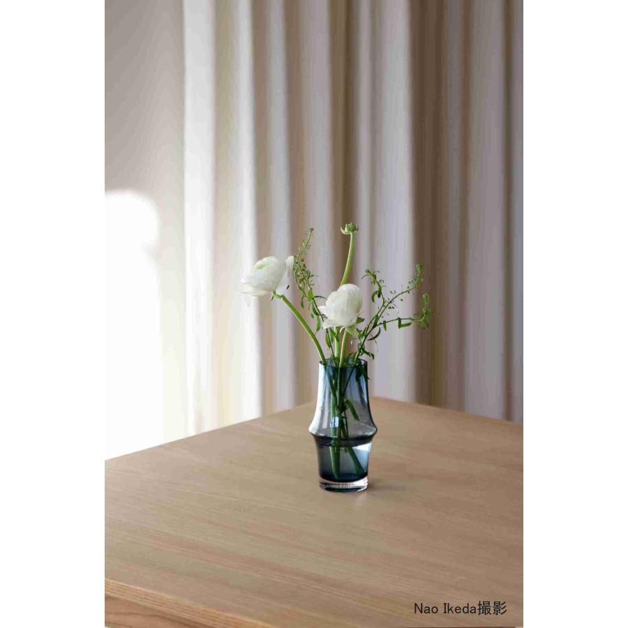 花瓶  ガラス ホルムガード ARC アーク ベース ダークブルー H15cm 4340261  フラワーベース 花器 おしゃれ 北欧 | HOLMEGAARD | 15