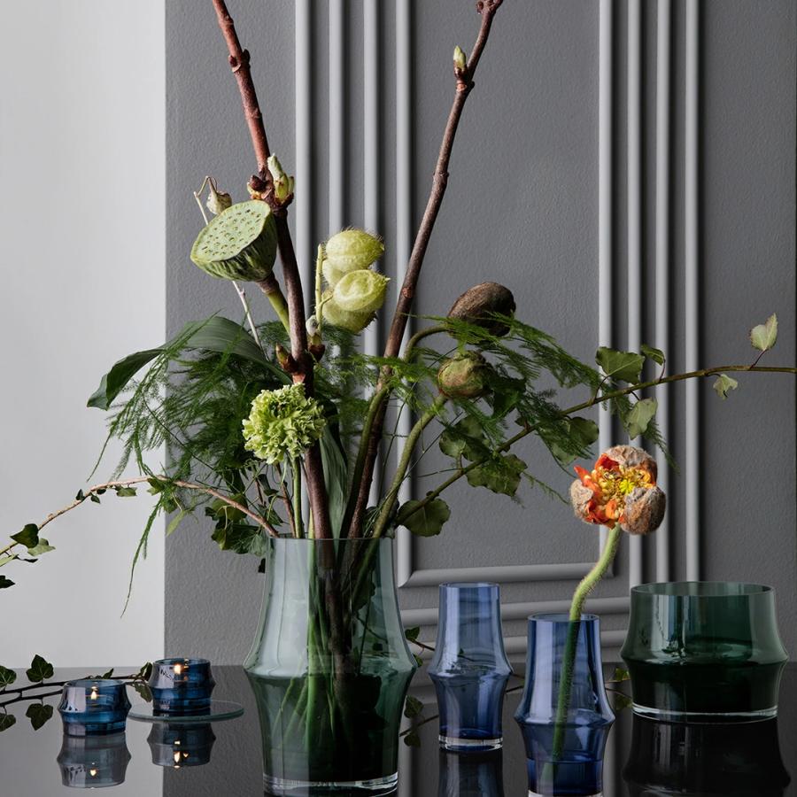 花瓶  ガラス ホルムガード ARC アーク ベース ダークブルー H15cm 4340261  フラワーベース 花器 おしゃれ 北欧 | HOLMEGAARD | 06