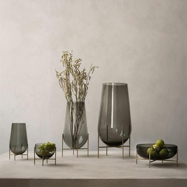 MENU Échasse Vase 削ろ 正規品 Small スモークグレー