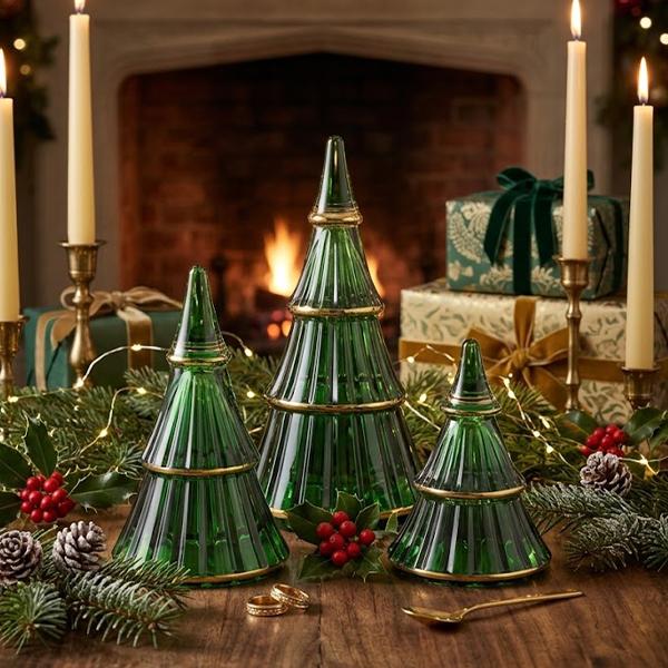 クリスマス ツリー ガラス ホルムガード グリーン Christmas クリスマス ツリー  Mサイズ　高さ 9cm 4800416  X'ms HOLMEGAARD ギフト 北欧 おしゃれ | HOLMEGAARD | 01