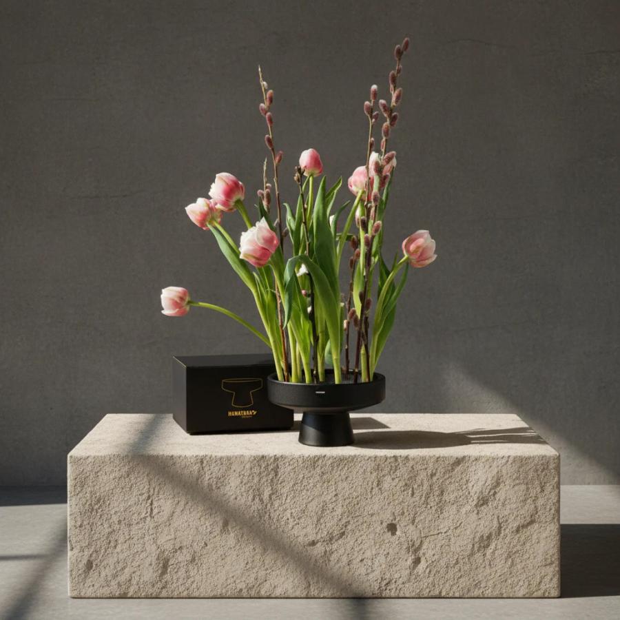 HANATABA ハナタバ Ikebana Bowl イケバナボウル ブラック 16cm 花束 スウェーデン |  | 01