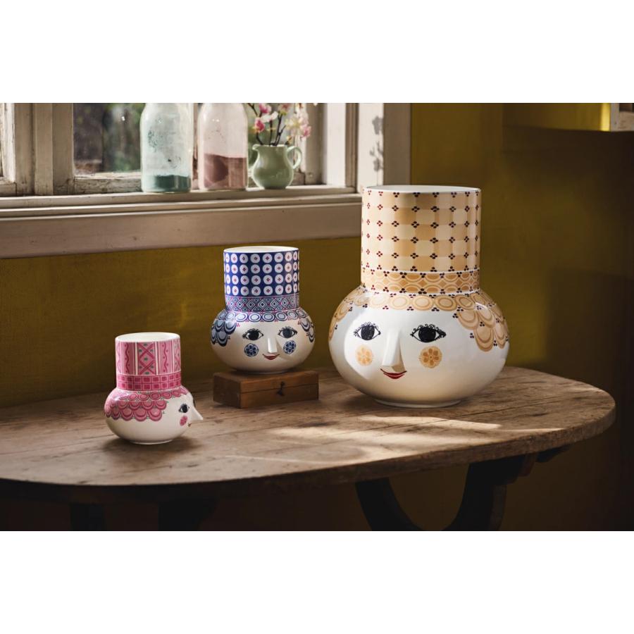 花瓶 フラワーベース ビヨン・ヴィンブラッド Bjorn Wiinblad Olga  オルガ Flower Vase ブルー H20cm 53111 北欧 デンマーク おしゃれ モダン シンプル 花びん |  | 04