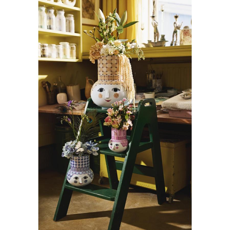 花瓶 フラワーベース ビヨン・ヴィンブラッド Bjorn Wiinblad Olga  オルガ Flower Vase ブルー H20cm 53111 北欧 デンマーク おしゃれ モダン シンプル 花びん |  | 06