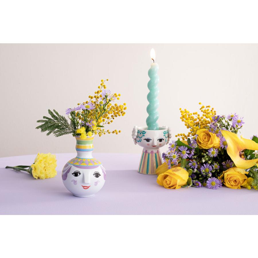 一輪挿し 花瓶  フラワーベース ビヨンヴィンブラッド Bjorn Wiinblad Rie リエ カラーパープル H9cm 磁器 56531 北欧 おしゃれ 限定生産品 クリスマス |  | 04