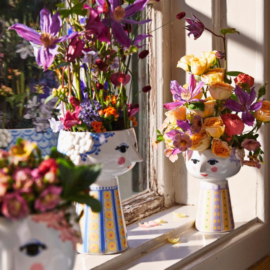 花瓶  フラワーベース 陶器 ビヨン・ヴィンブラッド Bjorn Wiinblad EVA エヴァ エバ ベース ラベンダー 56536 おしゃれ 北欧 ビヨンヴィンブラッド |  | 06