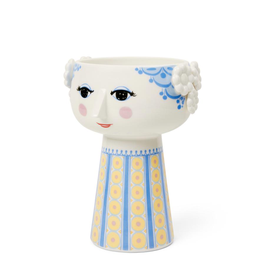 花瓶  フラワーベース 陶器 ビヨン・ヴィンブラッド Bjorn Wiinblad EVA エヴァ エバ ベース ライトブルー 56537 おしゃれ 北欧 ビヨンヴィンブラッド |  | 02