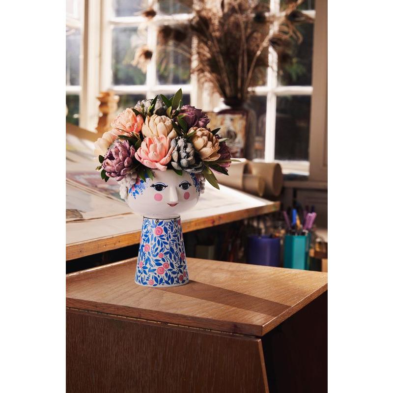 ビヨン・ヴィンブラッド エヴァベース ブルー/ローズ H18.5cm  56590  ベース フラワーベース 花瓶 北欧 デンマーク おしゃれ デンマーク かわいい クリスマス |  | 04