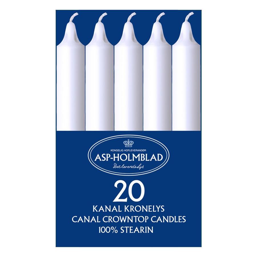 キャンドル ASP-HOLMBLAD エーエスピーホルムブラッド カナルキャンドル 20本/箱入り 69103 ホワイト デンマーク 北欧 おしゃれ クリスマス | 
