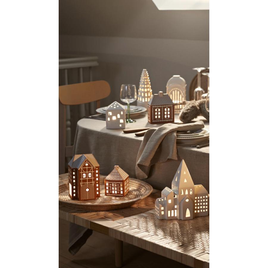 キャンドルホルダー Kahler ケーラー URBANIA アーバニア ジンジャーブレッドライトハウス クリスマステーブル Ｈ11cm 693533 北欧 おしゃれ クリスマス | KAHLER | 11