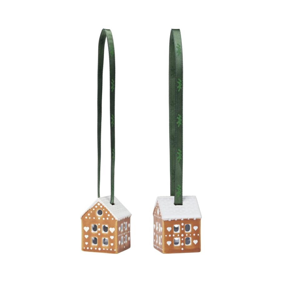 クリスマス オーナメント KAHLER  URBANIA Gingerbread ケーラー ジンジャーブレッド クリスマスオーナメント 2pcs 693537 クリスマス 飾り 北欧 ギフト | KAHLER | 01