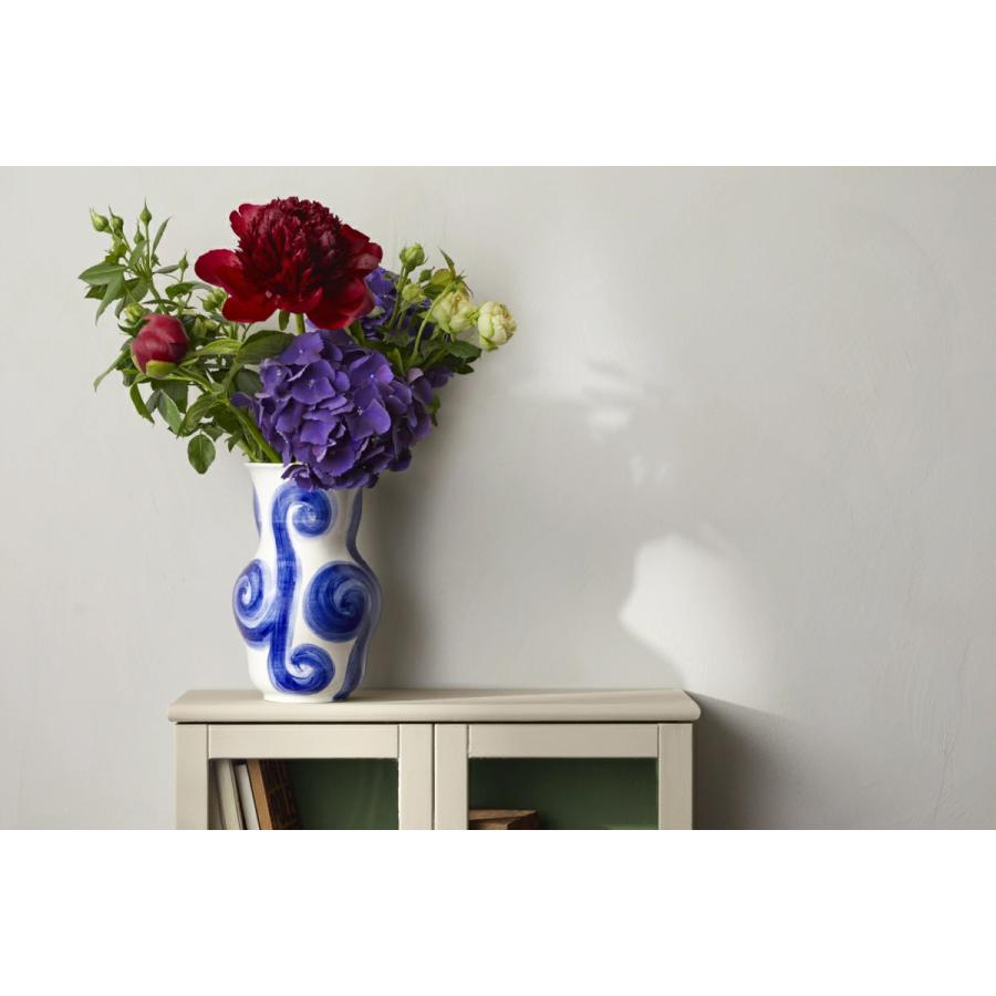 花瓶 Kahler ケーラー Tulle Vase blue  チュールベース ブルー H22.5cm 695015  セラミック 花びん フラワーベース 北欧  モダン おしゃれ |  | 04