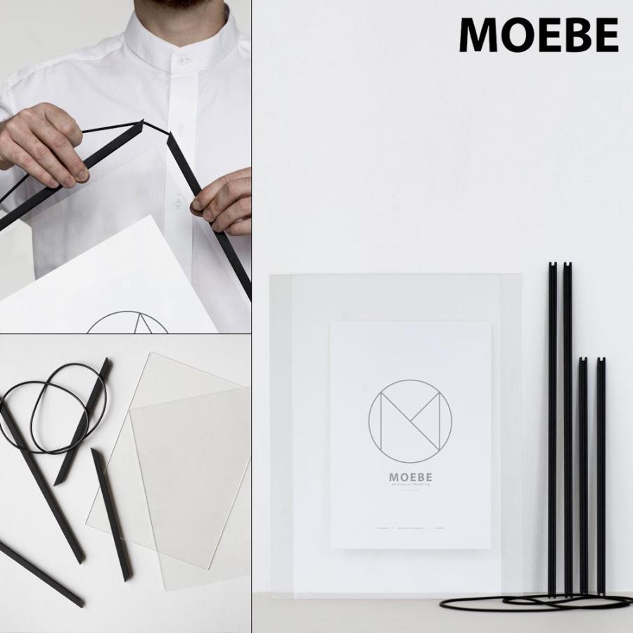 額縁 ポスターフレーム ムーベ  フレーム A4 MOEBE FRAME Black ブラック  FABA4 壁掛け 写真 ポスター 北欧 おしゃれ | MOEBE | 01