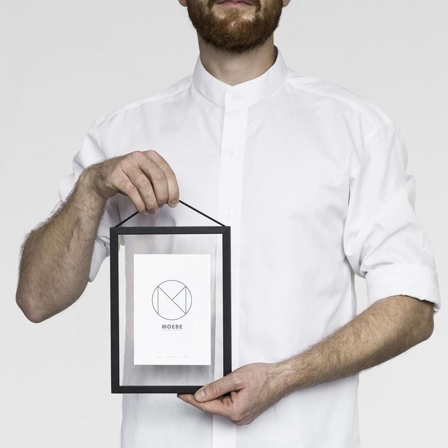 額縁 ポスターフレーム  ムーベ  フレーム A5 MOEBE FRAME Black ブラック  FABA5 壁掛け 写真 ポスター 北欧 おしゃれ | MOEBE