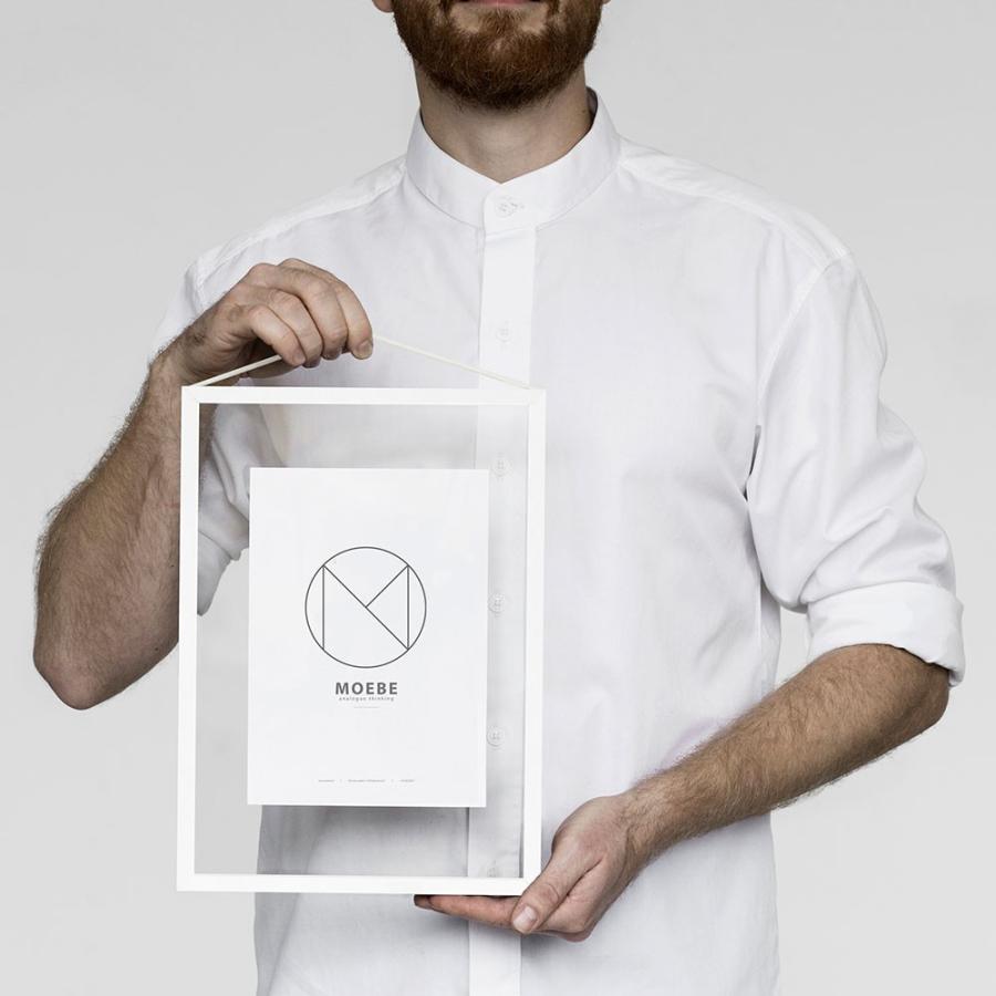 額縁 ポスターフレーム ムーベ  フレーム A4 MOEBE FRAME White ホワイト  FAWA4 壁掛け 写真 ポスター 北欧 おしゃれ | MOEBE