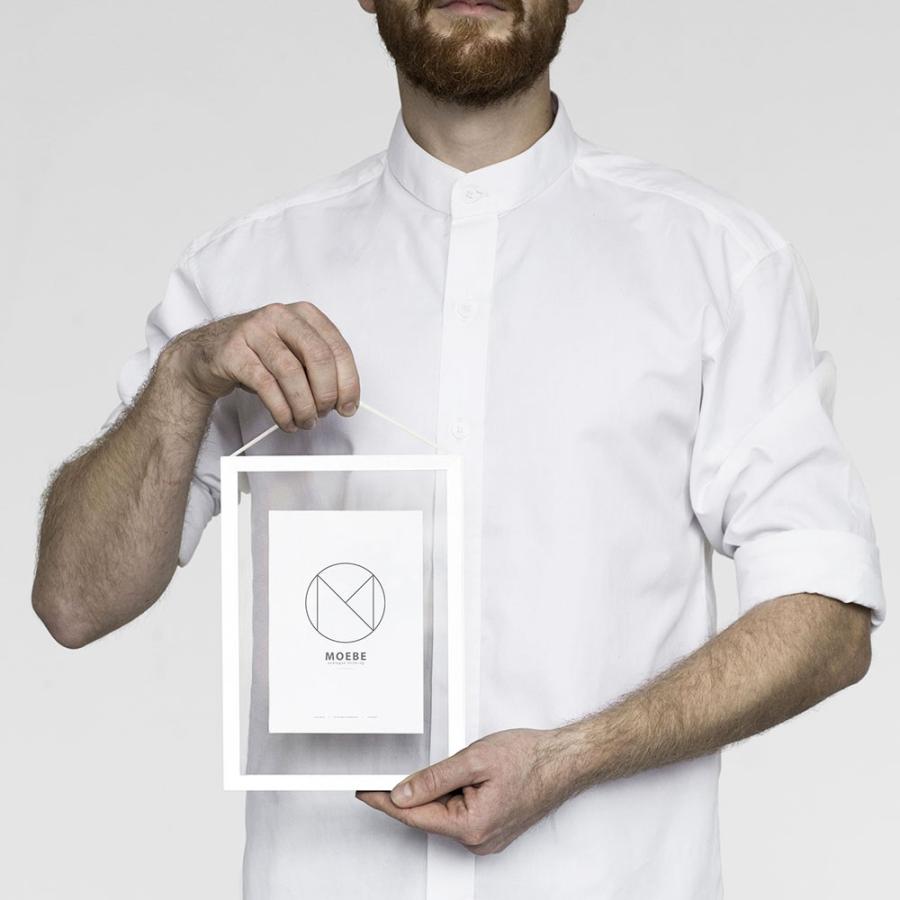 額縁 ポスターフレーム  ムーベ  フレーム A5 MOEBE FRAME White ホワイト  FAWA5 壁掛け 写真 ポスター 北欧 おしゃれ | MOEBE