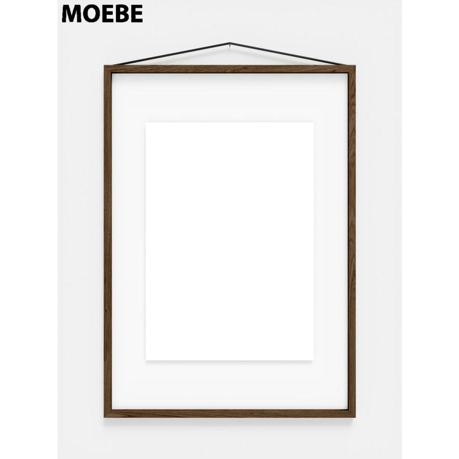 額縁 ポスターフレーム ムーベ  フレーム A2 MOEBE FRAME スモークドオーク FSOUA2 壁掛け 写真 ポスター 北欧 おしゃれ | MOEBE