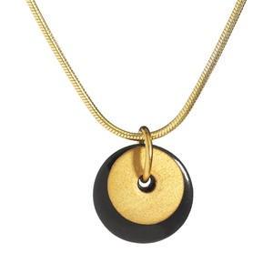 ネックレス 磁器 アクセサリー 北欧 シェアニング Scherning GOLD ゴールド ネックレス ダブル ブラックｘゴールド GO-2103B デンマーク | 