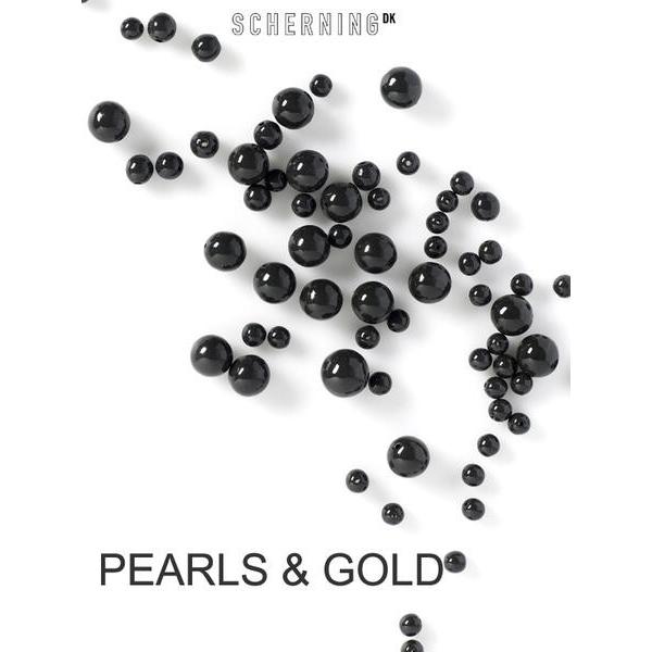 ネックレス 磁器 アクセサリー 北欧雑貨 シェアニング Scherning PEARLS & GOLD パールス＆ゴールド カラー：ブラック PG-2302B デンマーク |  | 01